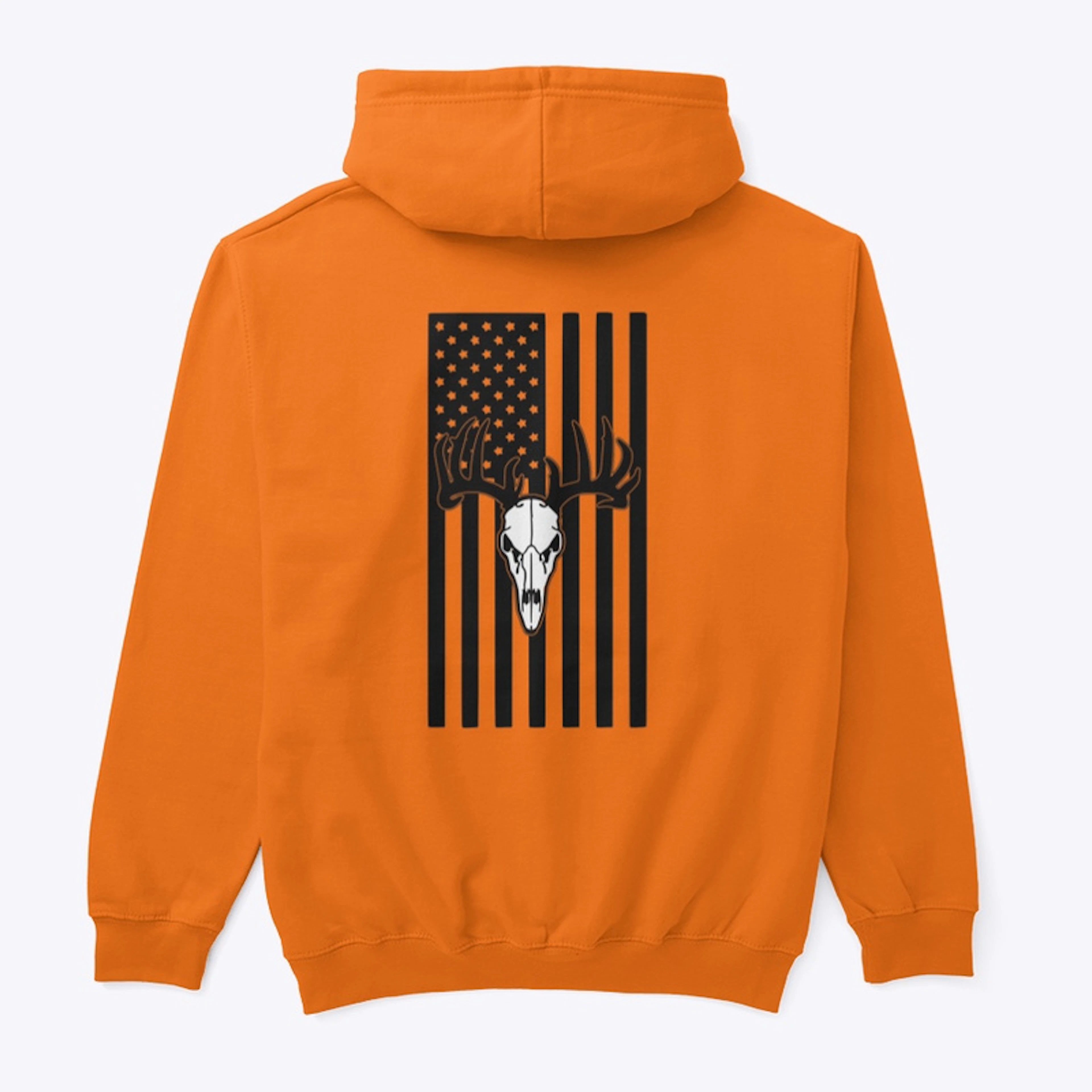 American Flag Deer Skull